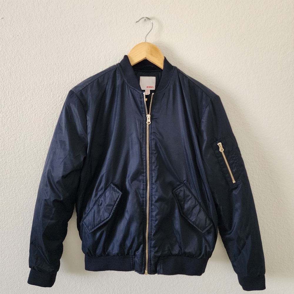 Bongo Women's Size SM Black Bomber Style Causal Jacket